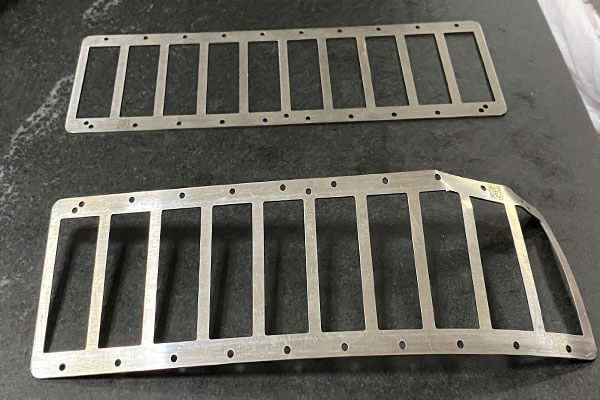Before and After Leveling of Stamped Parts