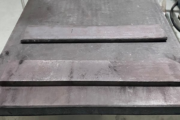 Before and after leveling of hot-rolled sheets