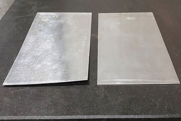 Cathode plate (Before and after leveling )
