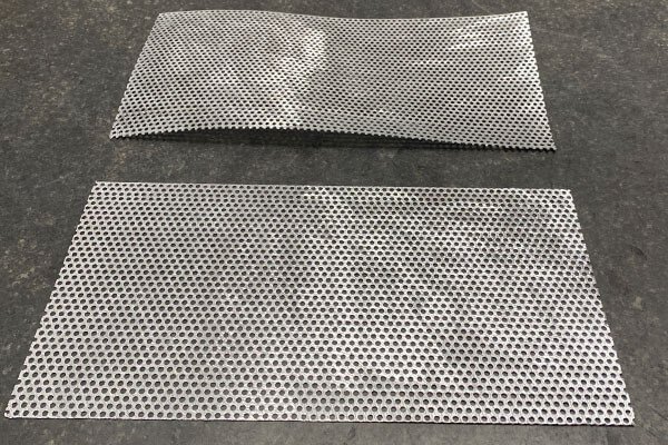 perforated sheet After leveling by plate leveling machine